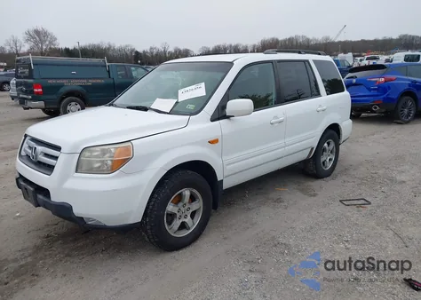 2007 Honda Pilot Ex from USA, damaged, VIN 2HKYF18467H540951